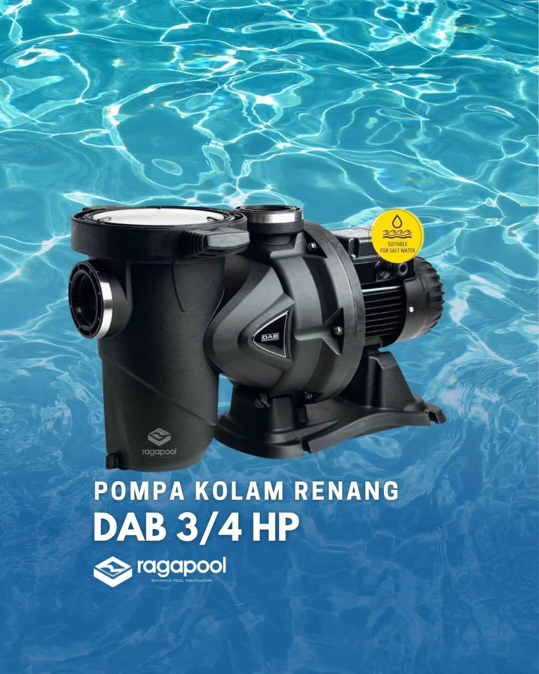 pompa kolam renang dab 3-4 hp