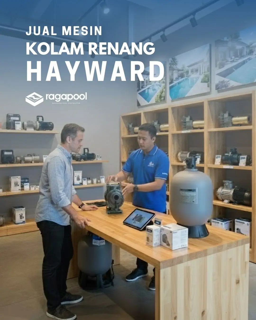 mesin kolam renang hayward