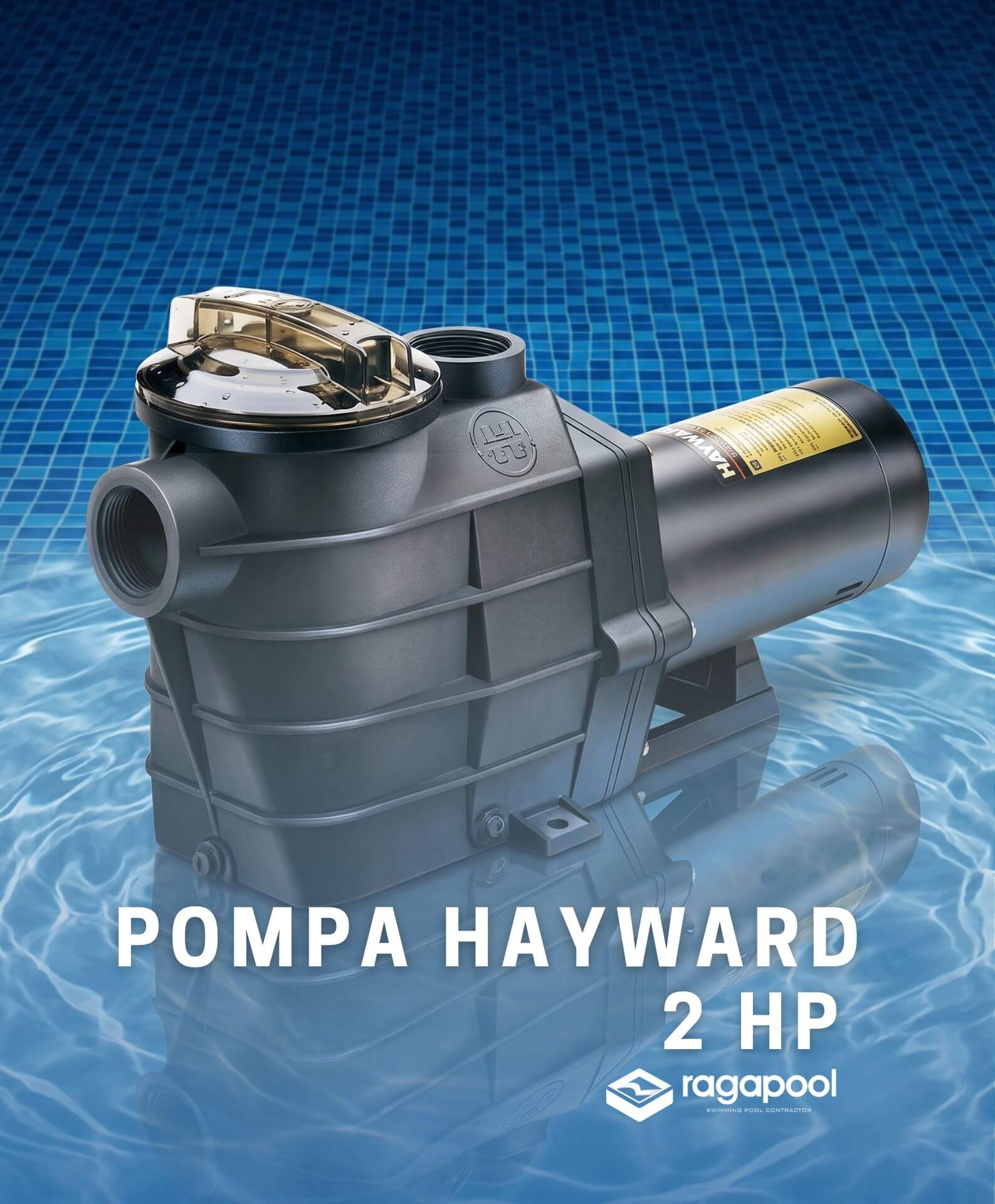 pompa kolam renang Hayward 2 hp