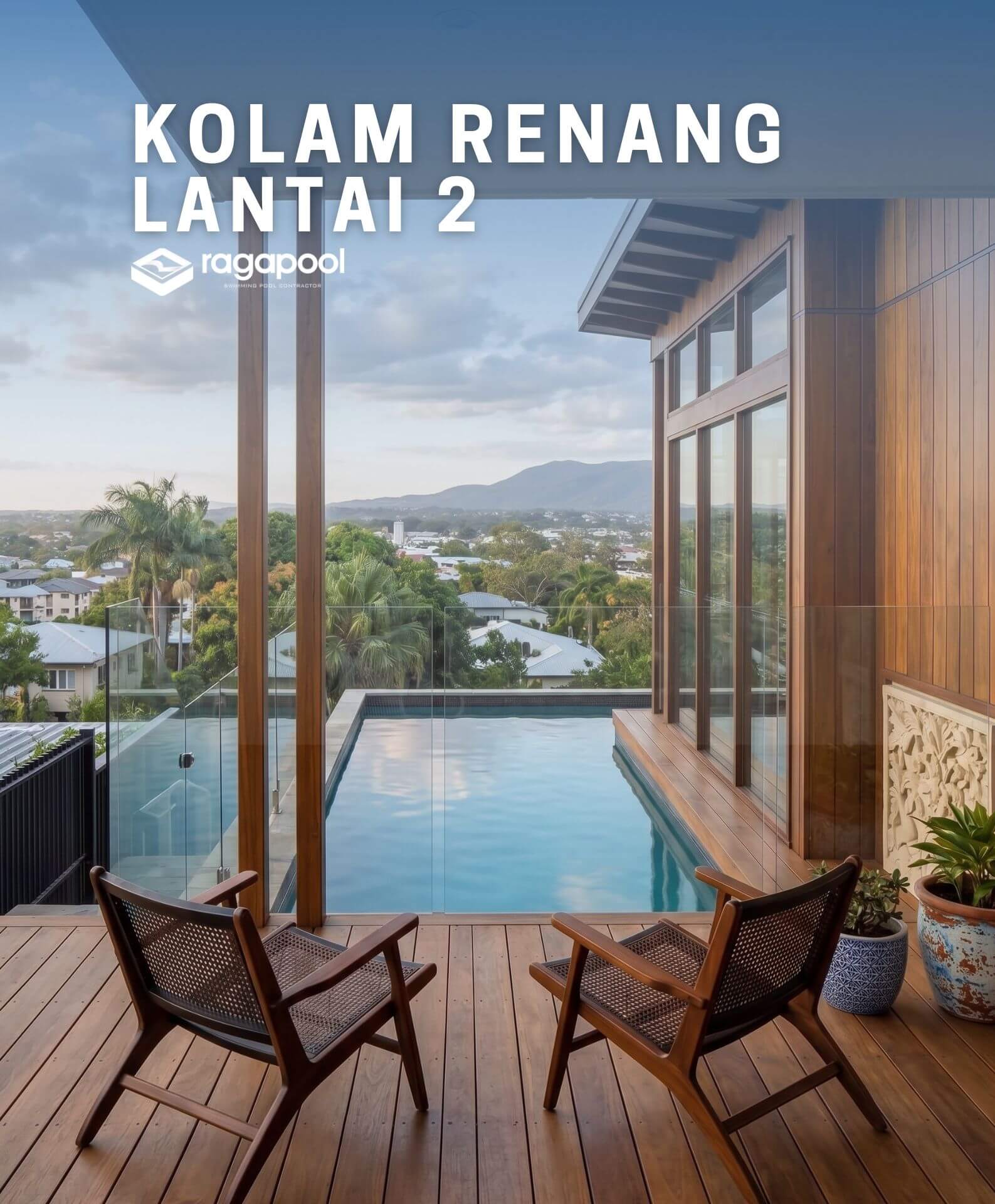 kolam renang lantai 2
