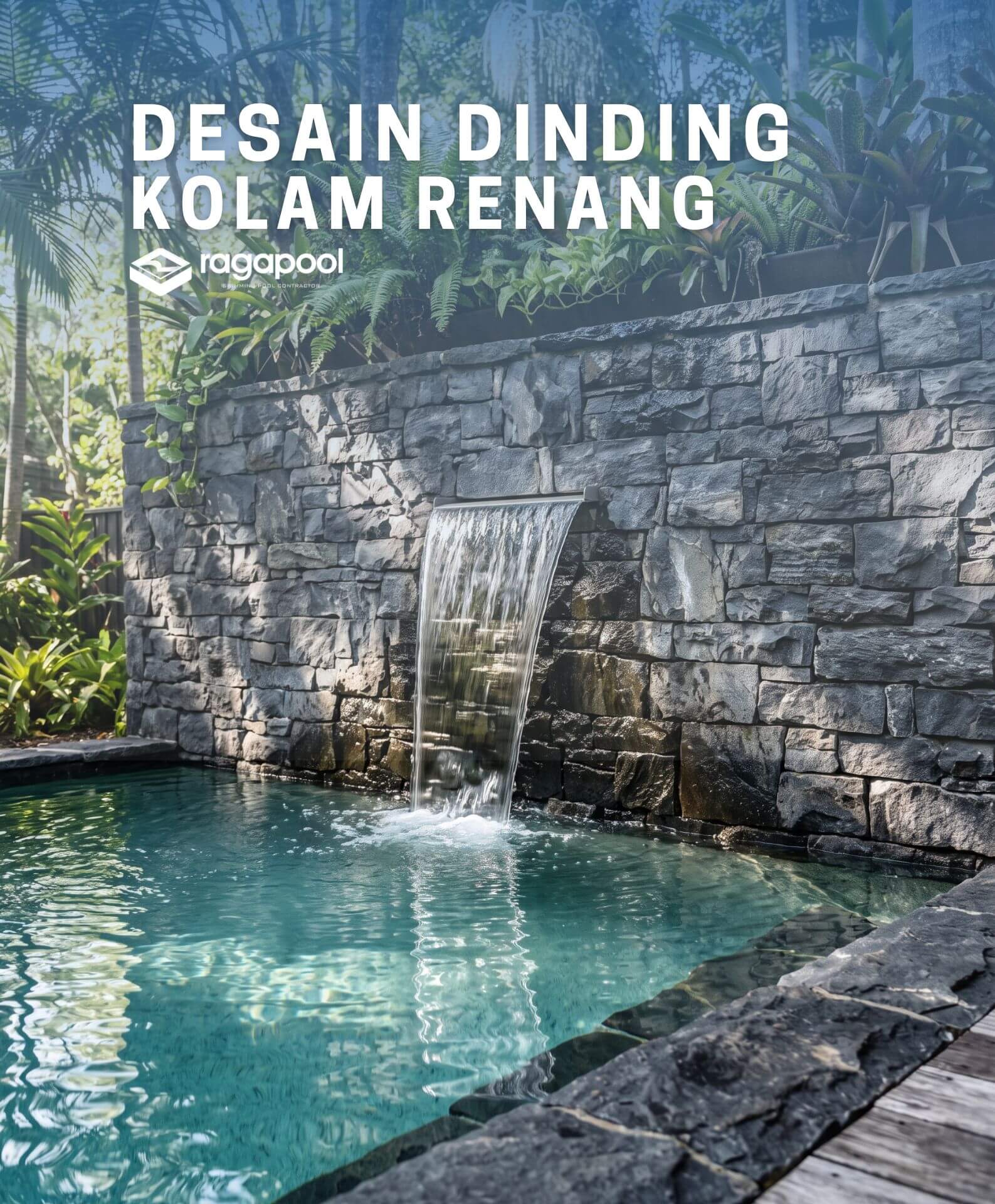 desain dinding kolam renang